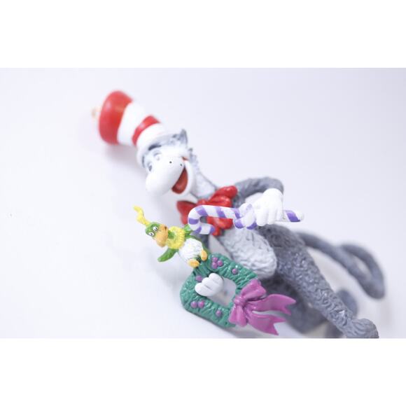 Hallmark, Dr. Seuss, Cat In The Hat, Wreath, Ornament, Christmas, Vintage, Holid - Picture 2 of 4